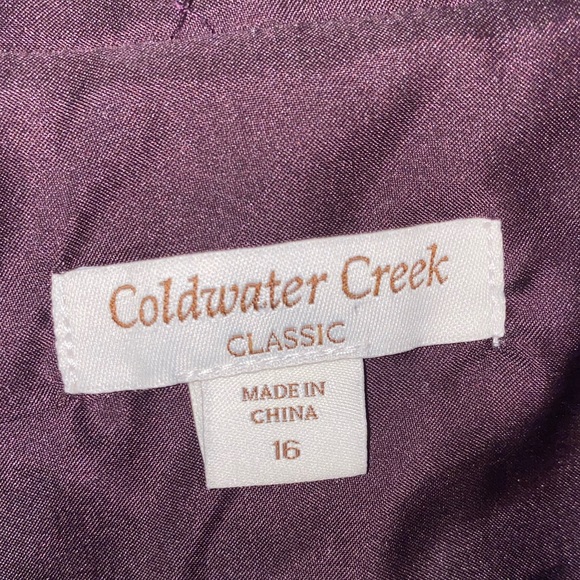 Coldwater Creek Deep Purple Velvet Blazer - Picture 2 of 9